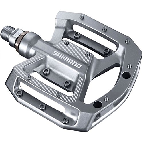 Shimano Multi-Use Flat Mountain Bike Pedals – PD-GR500 (Silver)