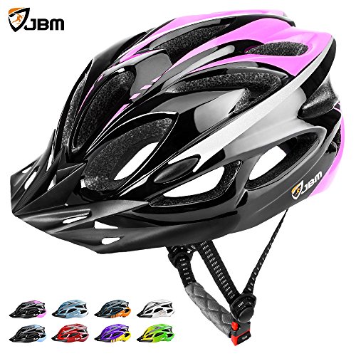 JBM Adult Cycling Bike Helmet Specialized for Mens Womens Safety Protection Red / Blue / Yellow  ...