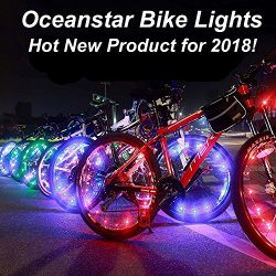 Bicycle Wheel Lights – Ultra Bright Waterproof LED by Oceanstar – Blue