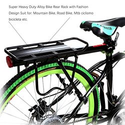 Rear Bike Rack, Practical 50 Kg Capacity Rear Back Bike Bicycle Pannier Luggage Cargo Rack Racks ...