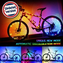 Bodyguard Upgraded LED Bike Wheel Lights – Auto Discolorate, Ultra Bright Bicycle Spoke Li ...