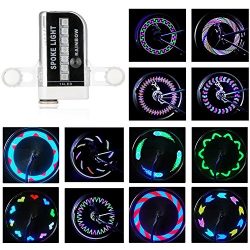 Bike Wheel Lights-Rottay Waterproof RGB Ultra Bright Bicycle Wheel Lights Spoke Lights With 14-L ...