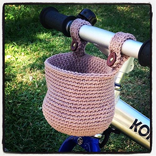 Lovely Gift For Children Crochet Cotton Basket Storage Bin for Child Bikes- Inspiracion