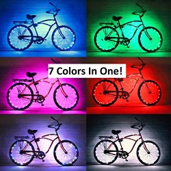 GlowRiders – Ultra Bright LED – Bike Wheel Light String (1 pack) – Assorted Co ...