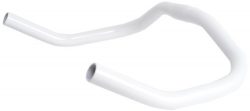 Retrospec Bicycles Pursuit Bull Horn Style Lightweight Alloy Handlebars for Track Bike, White, 2 ...