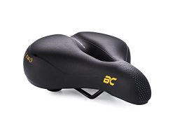 City Comfort Saddle by BC Bicycle Company – Wide Comfort Seat for Hybrid, Mountain and Cruiser Bikes
