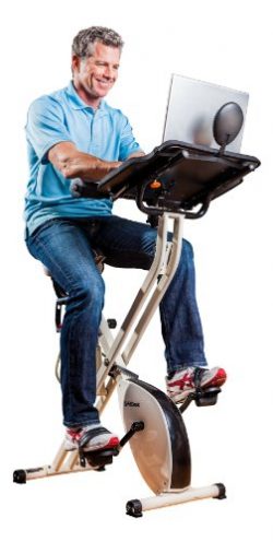 FitDesk 2.0 Desk Exercise Bike with Massage Bar