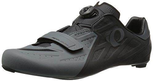 Pearl Izumi Men’s Elite Road v5 Cycling-Footwear, Black/Shadow Grey, 49 EU/14 M US