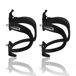 Ibera Bicycle Lightweight Aluminum Water Bottle Cage, (Black(Pair))