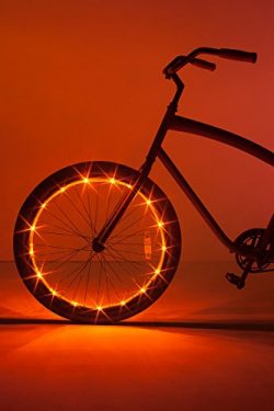 Brightz, Ltd. Wheel Brightz LED Bicycle Accessory Light (for 1 Wheel), Orange