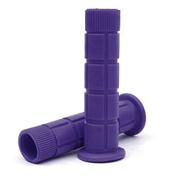 Coolrunner Bicycle Handle Bar Mushroom Grips BMX For Boys and Girls Bikes (Purple)