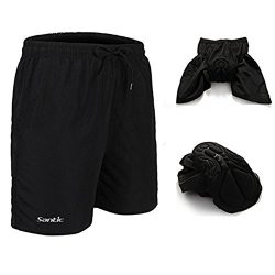 Santic Men’s 4D Padded Bikes Shorts Loose Comfort Breathable Fitting Mountain Bike Shorts  ...