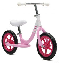 Critical Cycles Cub No-Pedal Balance Bike for Kids, Blush Pink