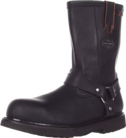 Harley-Davidson Men’s Bill Steel Toe Harness Motorcycle Boot, Black, 8.5 M US