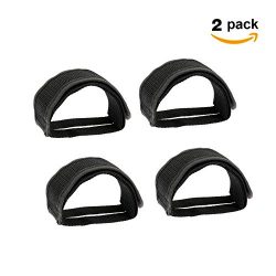 TEKCAM 2 Pairs Bicycle Pedal Strap Beam Foot Strap for Bike Fixed-Gear Track BMX-Style