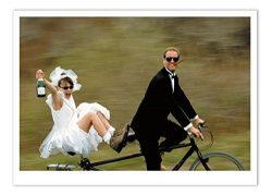 Palm Press Inc. – Wedding Card Wedding Couple Tandem – 1 Card & Envelope – ...