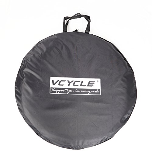 Vcycle 700C Road Bike Cycling Wheelset Bag Soft Waterproof Bicycle Wheel Carry Bag Black