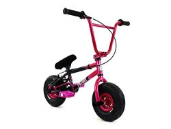 FatBoy Mini BMX Bicycle Freestyle Bike Fat Tires, 2 Tone, Pink Black Assault