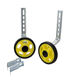 MORFAN Training Wheels for 12 14 16 18 20 22 Inch Bicycle,Kids Bike Stabiliser(YELLOW)