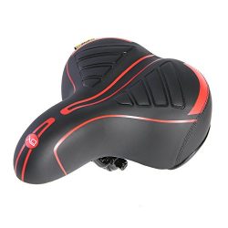 UNISTRENGH Bike Saddle Cushion Outdoor Wide Big Bum Sprung Gel Cushion Comfort MTB Bicycle BMX S ...