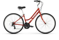 Raleigh Detour 2 Step Thru Comfort Bike, 15″ /Sm Frame, Red, 15″ / small