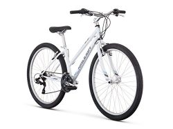Raleigh Bikes Women’s Eva 1 Recreational Mountain Bike, 19″/Large, White