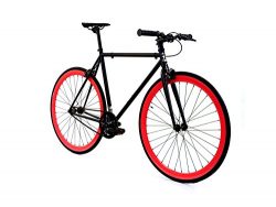 Golden Cycles Single Speed Fixed Gear Bike with Front & Rear Brakes