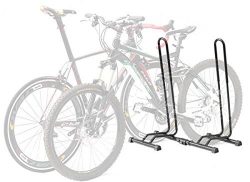 Adjustable 2 Bike Floor Parking Rack Storage Stand Bicycle