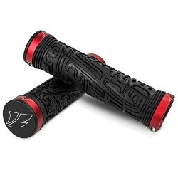 BV Bike Handlebar Grips, Double Lock-on Bicycle Grip Handle Bar End Holding Locking Grips, for M ...