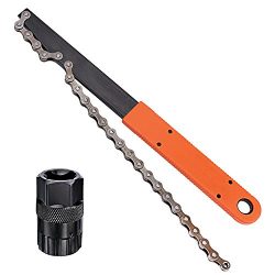 Oumers Bike Chain Tools Kit, Upgrade Rotor Lockring Removal Wrench & Chain Whip with Cassett ...