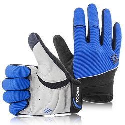 Zookki Work Gloves,Full finger-Blue,M(6.7inches-7.9inches)