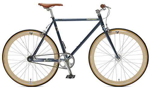 Retrospec Bicycles Mantra V2 Single Speed Fixed Gear Bicycle, Midn ...