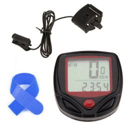 SODIAL(R) 15 Function Speedometer Odometer Velometer Waterproof LCD Digital Bike Bicycle