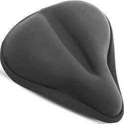 Bikeroo Large Exercise Bike Seat Cushion – Bicycle Wide Gel Soft Pad – Most Comforta ...