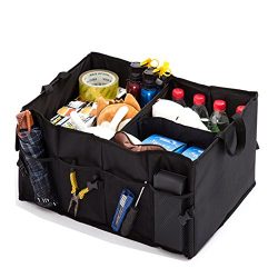 IMPORX Foldable Cargo Trunk Storage Organizer Container – with Rope Handles, Collapsable F ...