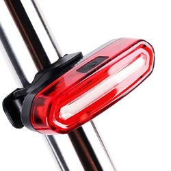 Alritz Super Bright LED Bike Taillight, USB Rechargeable, 3 Colors 6 Modes, IPX6 Waterproof, Bic ...