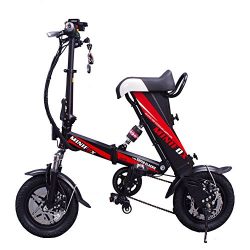 MEIYATU E-Bike – Folding Electric Bicycle with 15-18 Mile Range, E-Bike Scooter 250W Powerful Mo ...