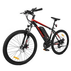 Ancheer 2018 Electric Mountain Bike with Removable LG 36V 8Ah Lithium-Ion Battery for Adults, 26 ...