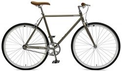 Critical Cycles Harper Single-Speed Fixed Gear Urban Commuter Bike; 57cm, Pewter