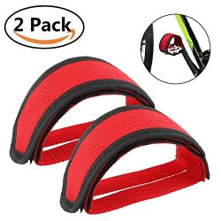 Bike Pedal Straps Adjustable Bicycle Feet Pedal Straps Tongshop Nylon Pedals Toe Clips Straps Ta ...