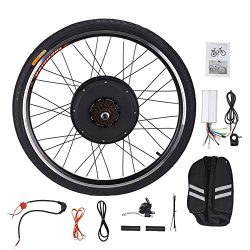 Pinty RR1010 26″ Rear Wheel 48V 1000W Ebike Hub Motor Conversion Kit with Dual Mode Contro ...