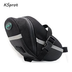 Bicycle Saddle Bag, KSprot Pocket Seat Pack Bike Rear Sack Toolkit Waterproof Black