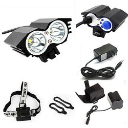 ETpower® 5000 Lumens XM-L U2 LED Bicycle Light & 6400mAh Battery Pack & Charger , 4 Mode ...