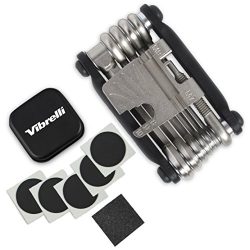 Vibrelli Bike Multi Tool V19 – With Glueless Puncture Repair Kit & Carry Case –  ...