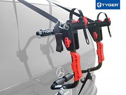 Tyger Auto TG-RK1B204B Deluxe Black 1-Bike Trunk Mount Bicycle Carrier Rack. (Fits most Sedans/H ...