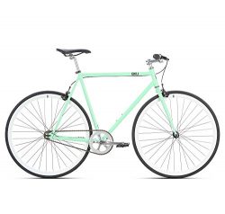 6KU Milan 1 Fixed Gear Bicycle, Mint Green/White, 49cm