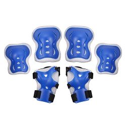 ANCHEER Protective Gear Set For Kids/Youth Knee Pads Elbow Pads Wrist Guards Safety Gear For Cyc ...