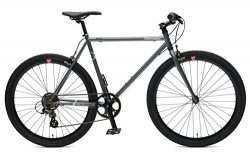 Retrospec Bicycles Mantra-7 Urban Commuter Bicycle, Graphite/Black, 57cm/Large