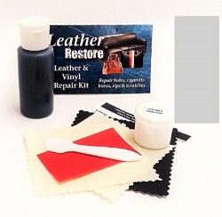 Leather Repair Kit with READY TO USE Color, LIGHT GRAY for Couch, Sofa, Car Seats, Furniture