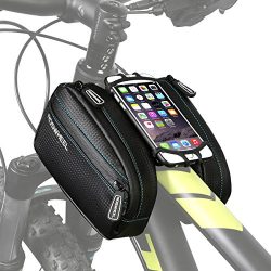 ArcEnCiel Water Resistant Front Top Tube Pannier Bike Frame Storage Bag Mobile Phone Holder